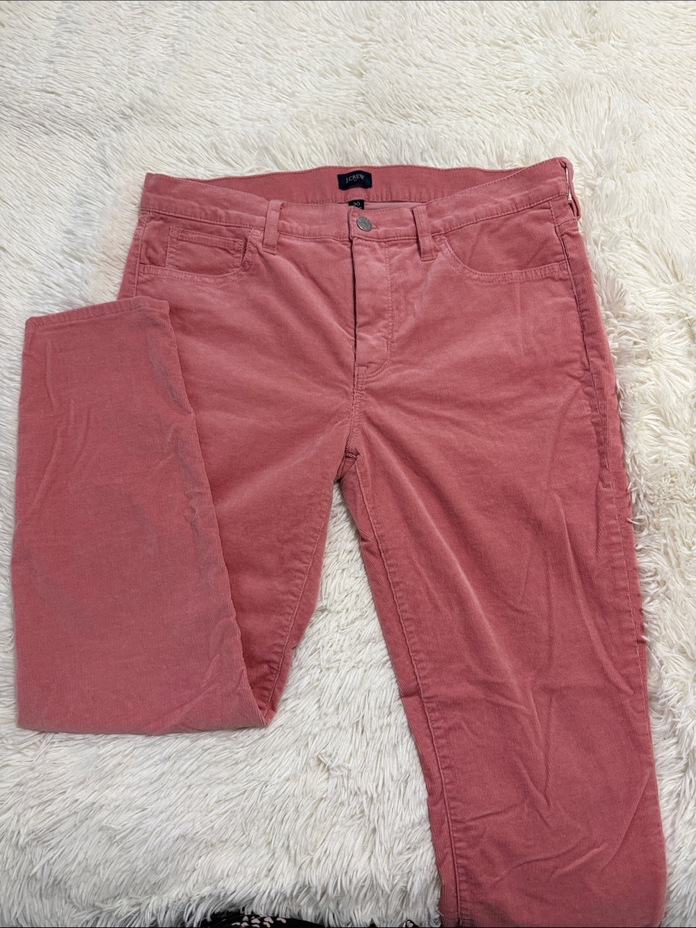 J. Crew Rose Pink Corduroy Skinny Jeans - Picture 3 of 5